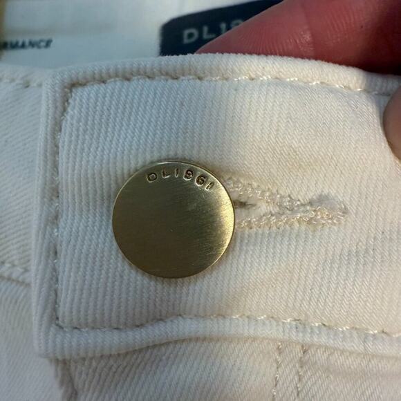 NWT DL1961 Hepburn Wide Leg High Rise Pants Eggshell 18W 31" Inseam - Picture 14 of 15